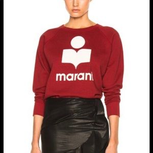 Isabel Marant Etoile Milly Sweatshirt red 42